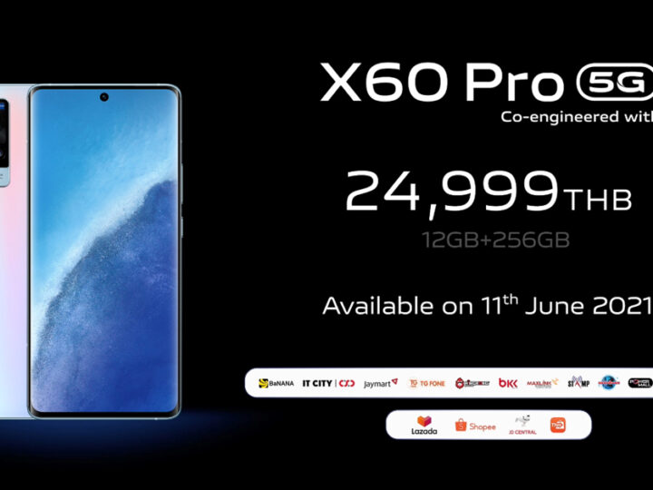 vivo เปิดตัว X60 Pro 5G ราคา 24,999 บาท สเปคกล้องที่พัฒนาร่วมกับ ZEISS