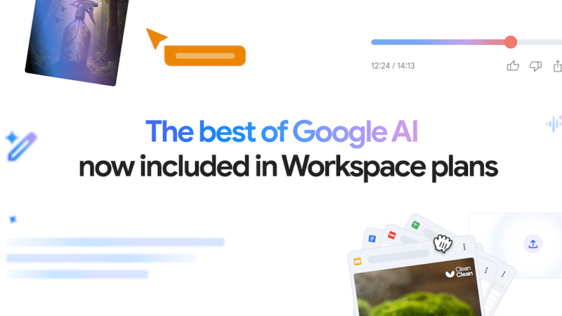 Google จะทยอยปล่อย Generative AI ให้ลูกค้า Google Workspace Business และ Enterprise โดยไม่ต้องซื้อส่วนเสริมเพิ่ม